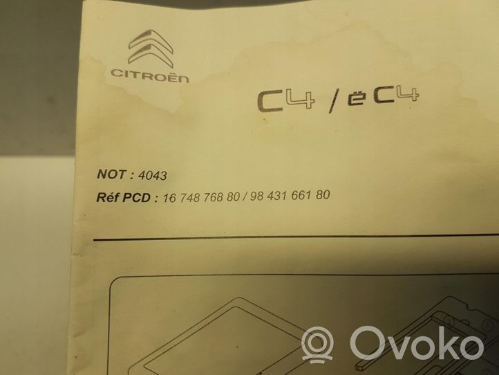 Citroen C4 III e-C4 Kiinnityskoukku/-silmukka 9843166180