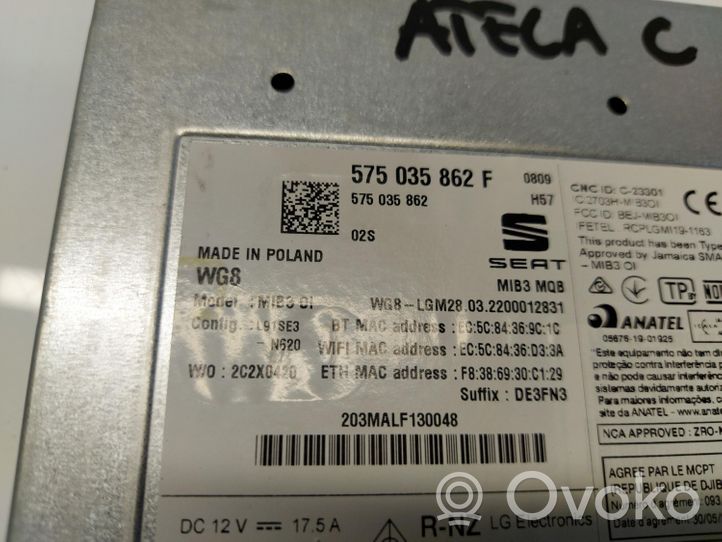 Seat Ateca Užvedimo kortelės skaitytuvas 575035862F