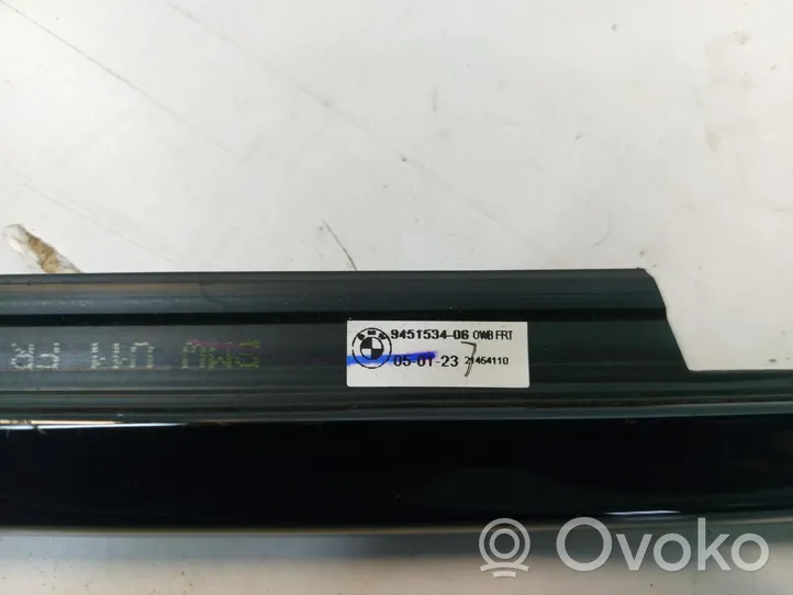 BMW X1 U11 Front door glass trim molding 9451534