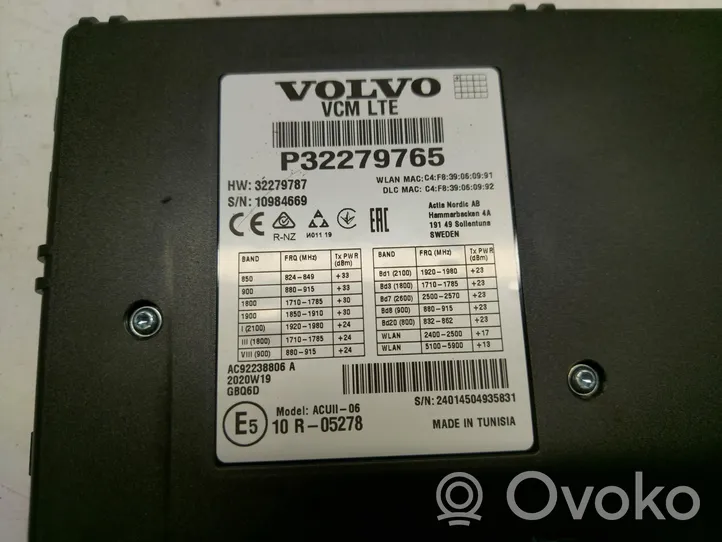 Volvo XC40 Muut ohjainlaitteet/moduulit 32279765