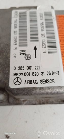 Mercedes-Benz A W168 Module de contrôle airbag 0285001222