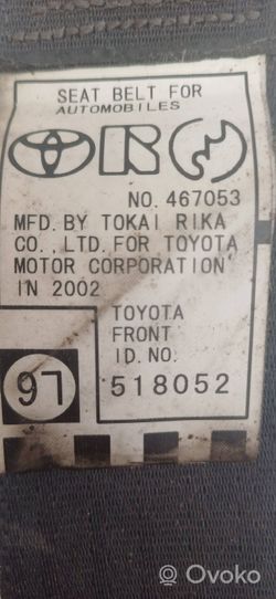 Toyota Corolla Verso E121 Saugos diržas galinis 467053