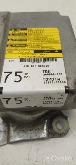 Toyota Yaris Oro pagalvių valdymo blokas 209996