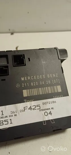 Mercedes-Benz E W211 Oven ohjainlaite/moduuli 2118200426