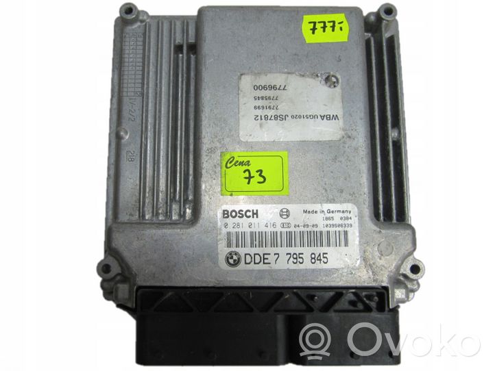 BMW 1 E81 E87 Sterownik / Moduł ECU 0281011416