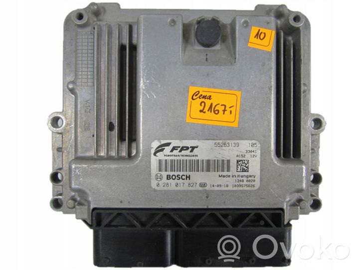 Fiat 500L Sterownik / Moduł ECU 0281017827