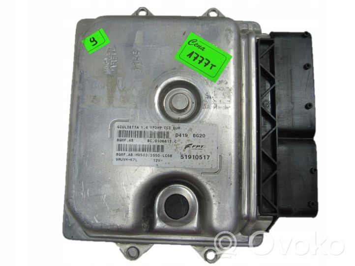 Alfa Romeo Giulietta Calculateur moteur ECU 51910517