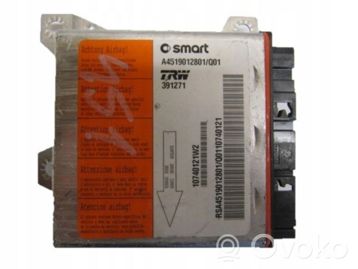 Smart ForTwo II Module de contrôle airbag A4519012801Q01