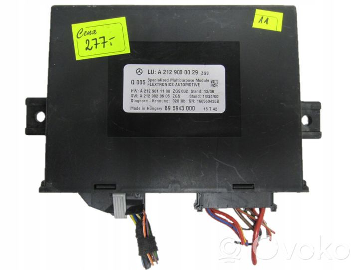 Mercedes-Benz E W212 Engine control unit/module A2129000029