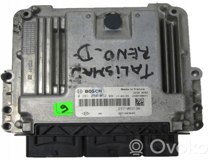 Renault Talisman Calculateur moteur ECU 0281034052