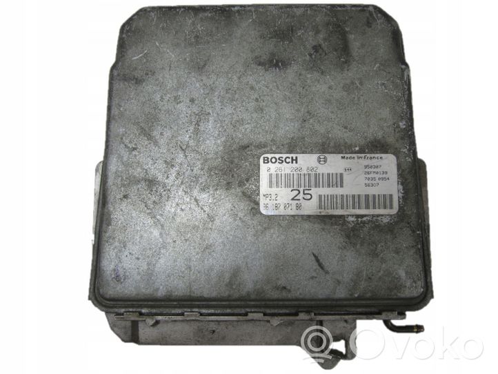 Peugeot 806 Sterownik / Moduł ECU 9618707180