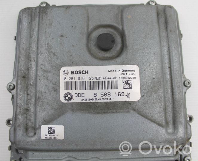 BMW 7 F01 F02 F03 F04 Komputer / Sterownik ECU i komplet kluczy 0281016125