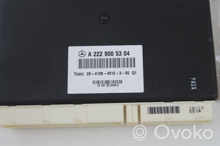 Mercedes-Benz S W222 Centralina/modulo motore ECU A2229005304