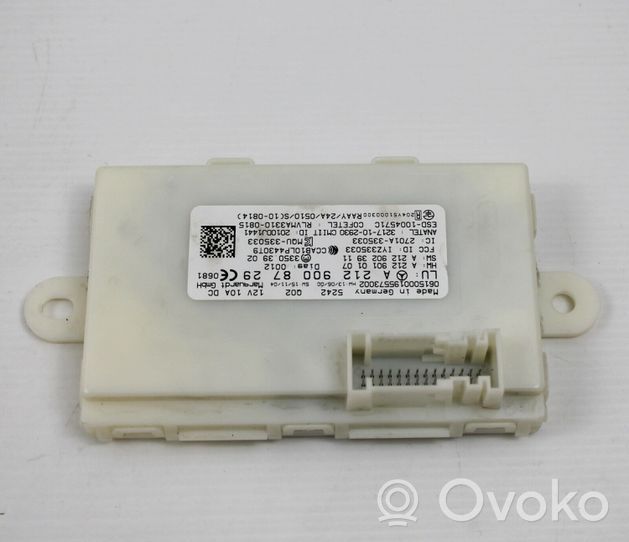 Mercedes-Benz E W212 Beraktės sistemos KESSY (keyless) valdymo blokas/ modulis A2129008729