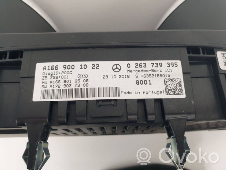 Mercedes-Benz GL X166 Geschwindigkeitsmesser Cockpit A1669001022