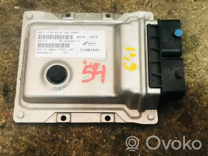 Fiat 500X Unité de commande, module ECU de moteur 9GF.T7