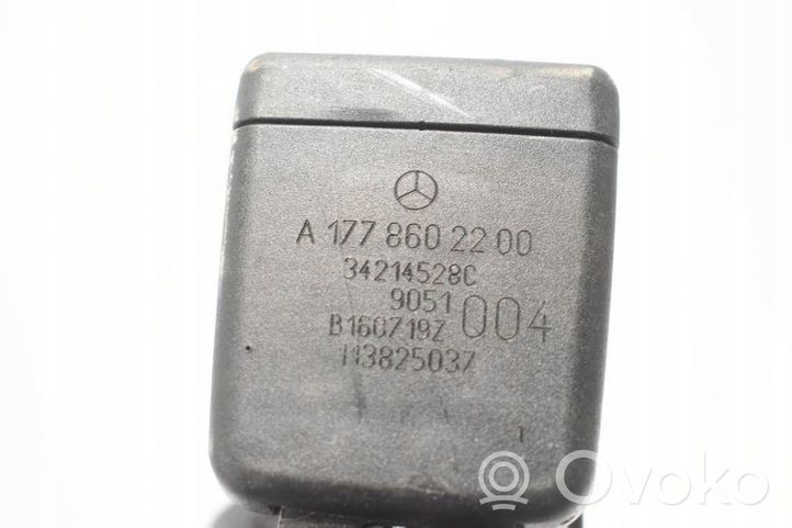 Mercedes-Benz A W177 Takaistuimen turvavyön solki A1778602200