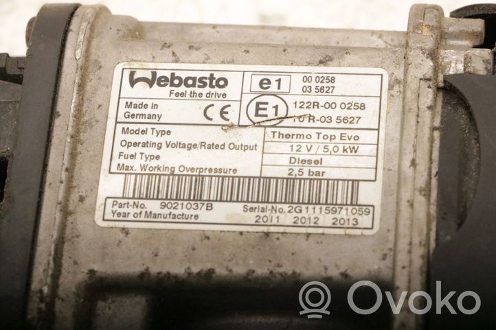 Citroen C5 Webasto-lisäesilämmitin 122R-000258