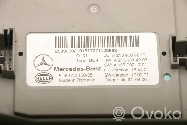 Mercedes-Benz E W213 SAM valdymo blokas 5DK013120