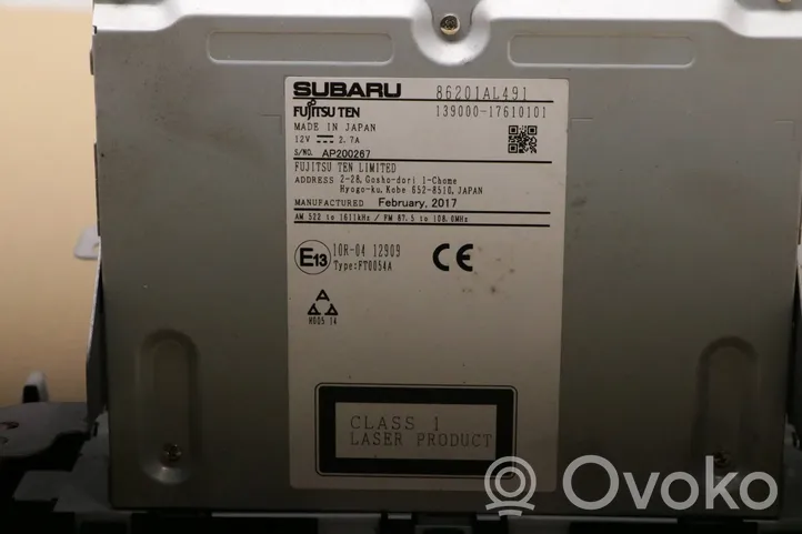 Subaru Outback (BS) Unité principale radio / CD / DVD / GPS 86201AL491