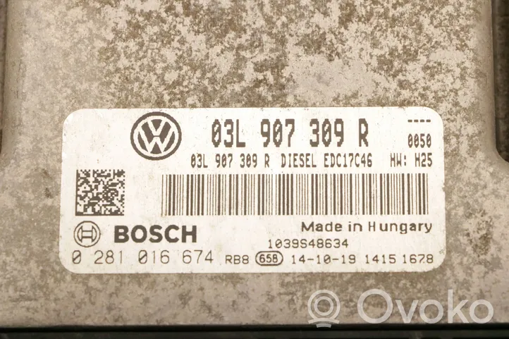 Volkswagen Caddy Sterownik / Moduł ECU 03L907309R