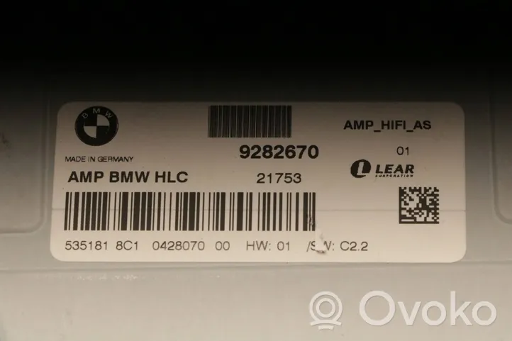 BMW 3 F30 F35 F31 Amplificateur de son 9282670