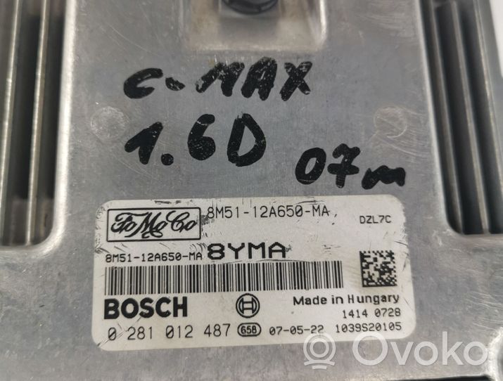 Ford C-MAX I Calculateur moteur ECU 8M5112A650MA8YMA