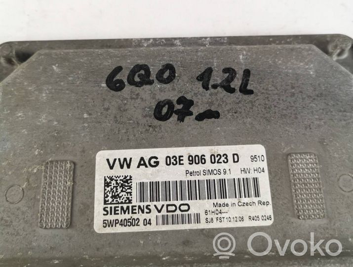 Volkswagen Polo IV 9N3 Sānu spoguļa vadības modulis 03E906023D