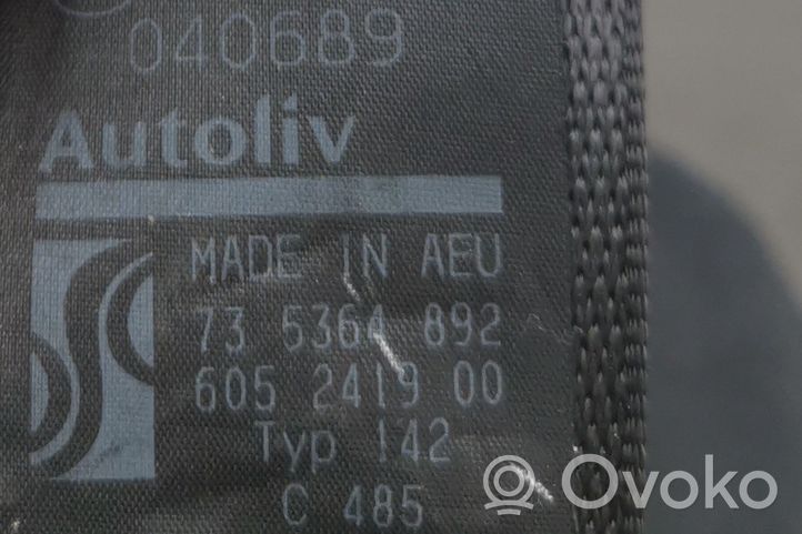 Fiat Punto (199) Etuistuimen turvavyö 605236200