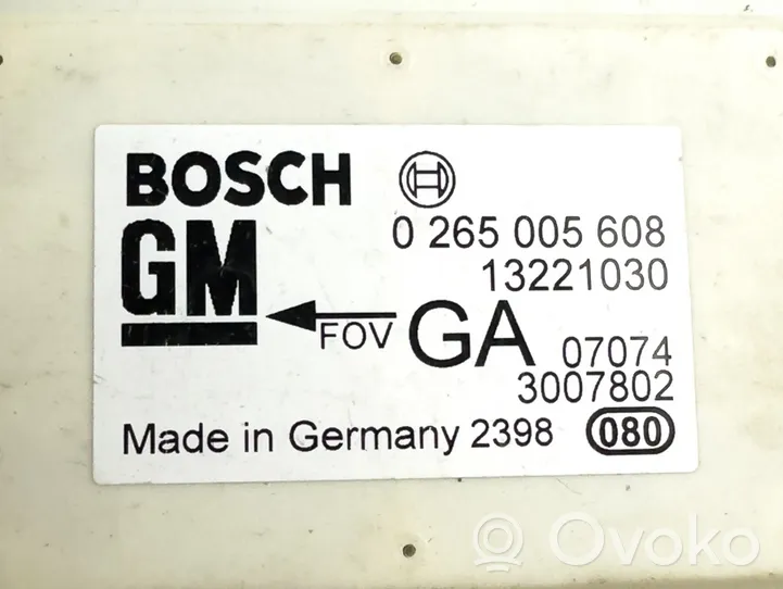 Opel Meriva A ESP acceleration yaw rate sensor 13221030