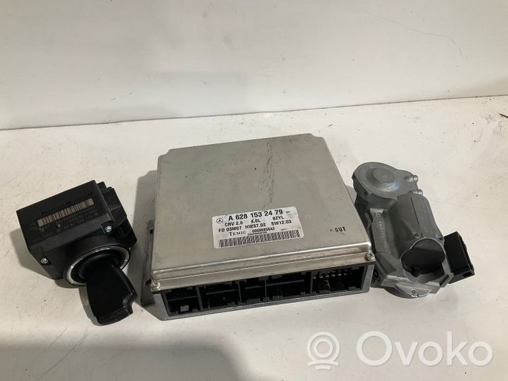 Mercedes-Benz E W211 Kit centralina motore ECU e serratura A6281532479