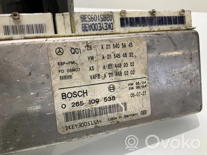 Mercedes-Benz E W211 ABS Blokas A0054317212