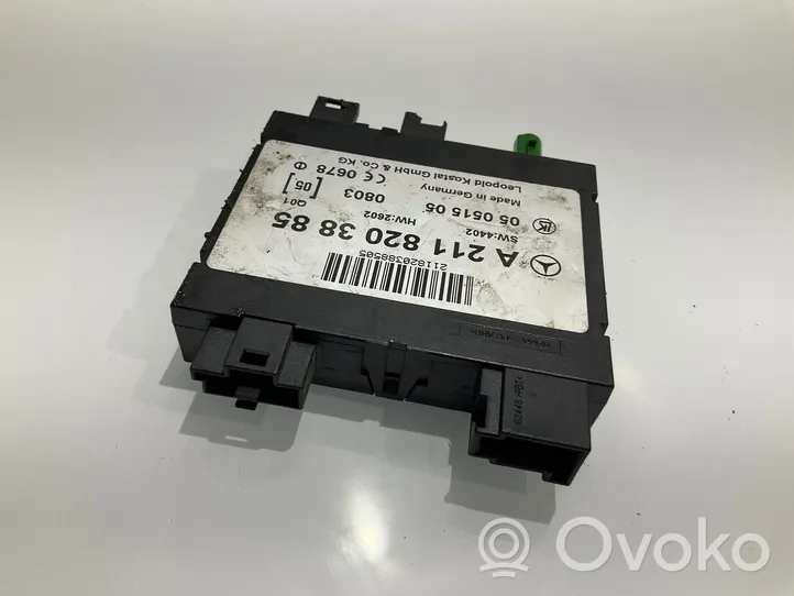 Mercedes-Benz E W211 Module de contrôle sans clé Go A2118203885