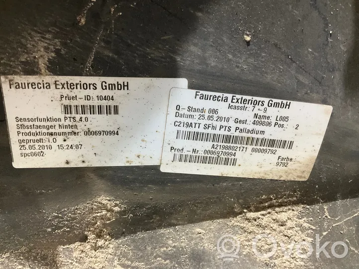 Mercedes-Benz CLS C219 Rear bumper A2198802171