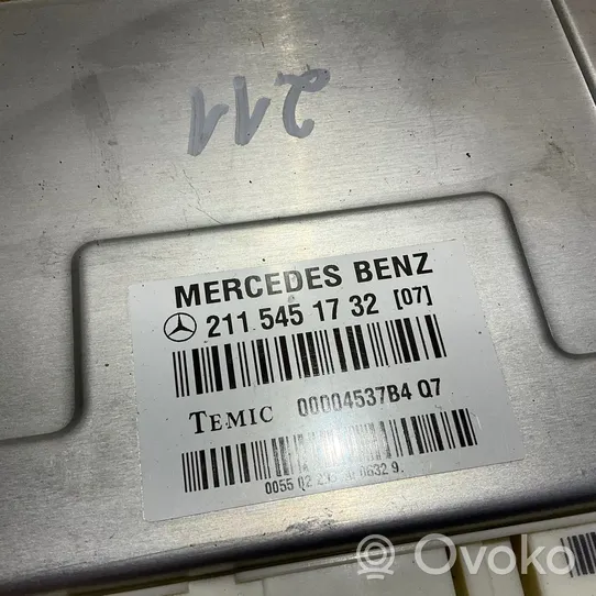 Mercedes-Benz E W211 Module de commande suspension 2115451732