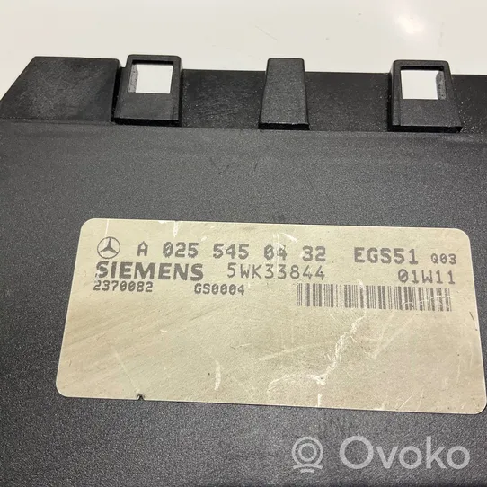 Mercedes-Benz E W210 Module de contrôle de boîte de vitesses ECU A0255450432