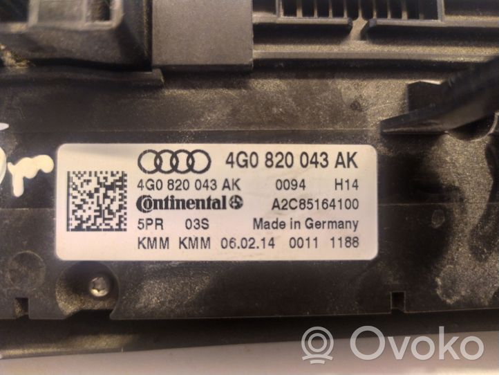 Audi A6 Allroad C7 Ilmastoinnin ohjainlaite 4G0820043AK