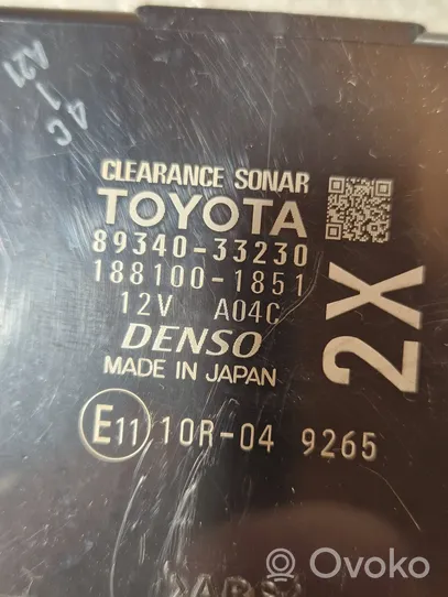 Toyota Camry VIII XV70  Parksensor Einparkhilfe Parktronic PDC 8934033230