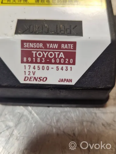 Toyota Land Cruiser (J120) Sensore di imbardata accelerazione ESP 8918360020