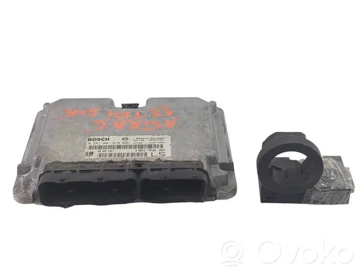 Opel Astra G Juego de cerradura y set ECU del motor 90589736