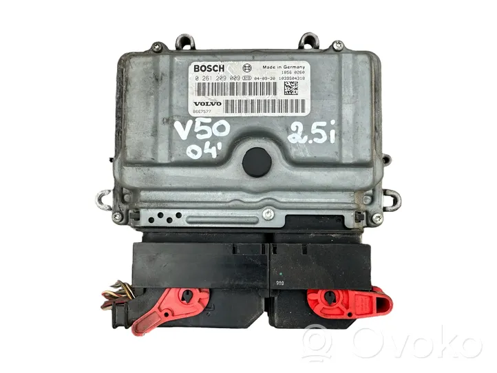 Volvo V50 Variklio valdymo blokas 0261209009