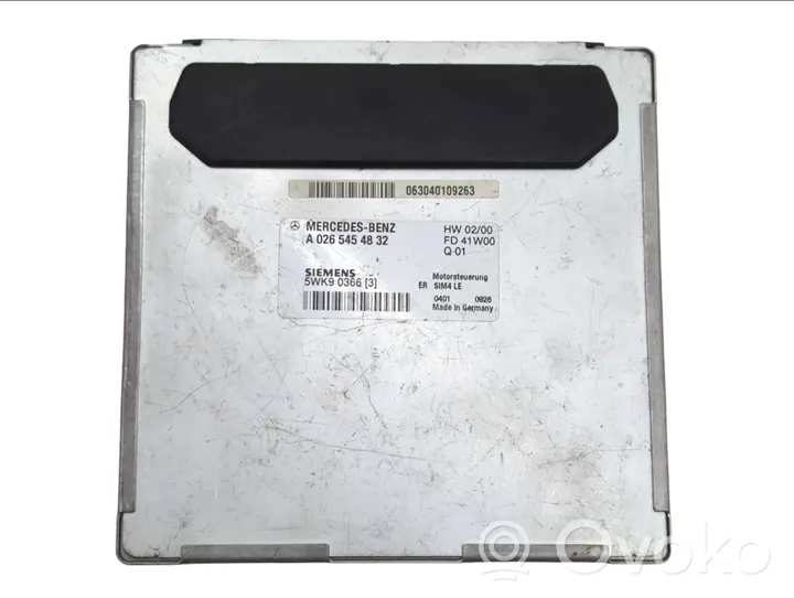 Mercedes-Benz E W210 Calculateur moteur ECU A0265454832