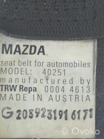 Mazda MX-6 Pas bezpieczeństwa fotela przedniego 40251