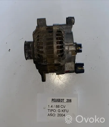 Peugeot 206 Generatore/alternatore 9610601580