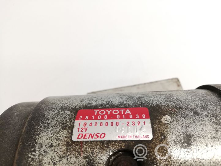 Toyota Hilux (AN10, AN20, AN30) Motorino d’avviamento 281000L030