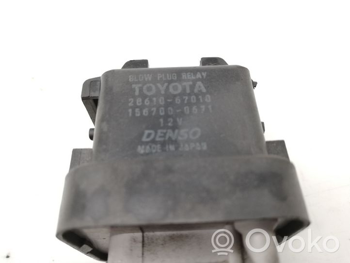 Toyota Yaris Relais de bougie de préchauffage 2861067010