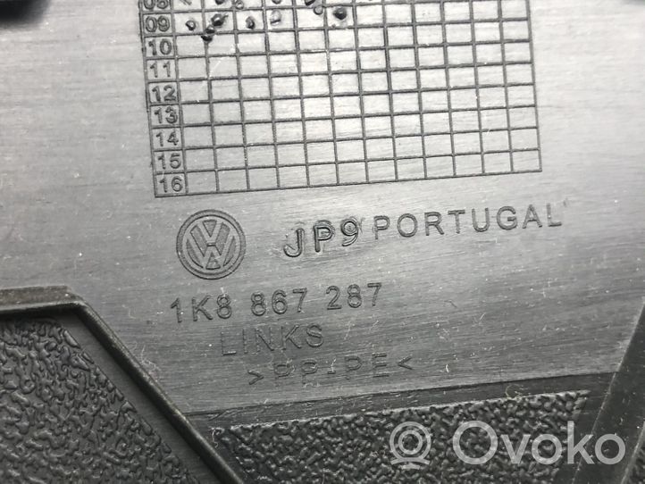 Volkswagen Scirocco Moldura del pillar (D) (Inferior) 1K8867287