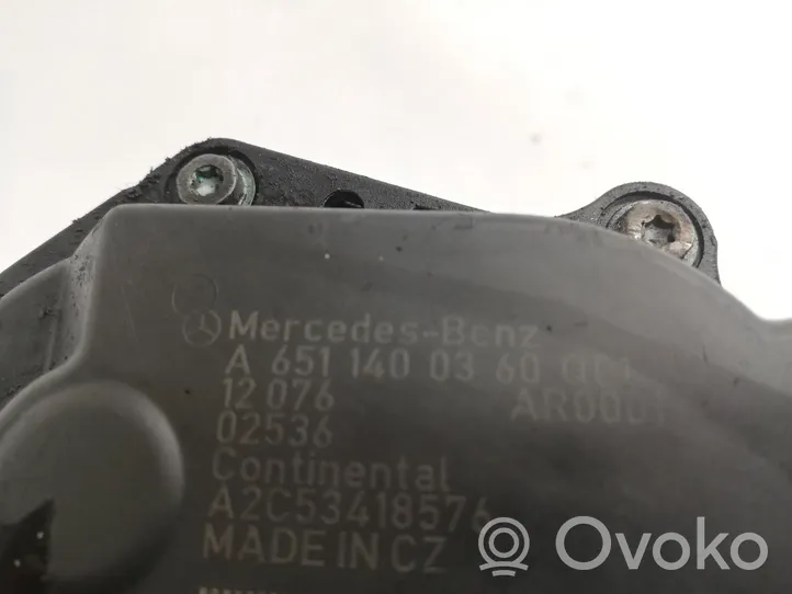 Mercedes-Benz E A207 Throttle valve A6511400360