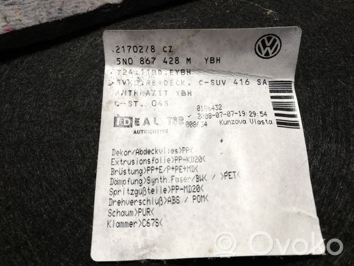 Volkswagen Tiguan Revestimiento lateral del maletero/compartimento de carga 5N0867428M