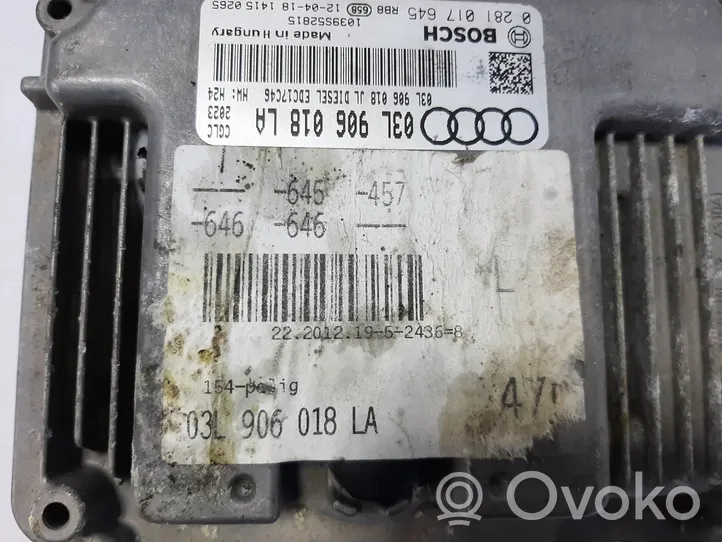 Audi A6 S6 C7 4G Moottorin ohjainlaite/moduuli 03L906018LA